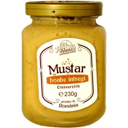 Mustar cu Boabe Intregi Crenvurstila, 230 g, Mustaruri, Crenvurstila Mustar, Mustar cu Boabe Intregi Crenvurstila, Crenvurstila Mustaruri, Mustar cu Boabe