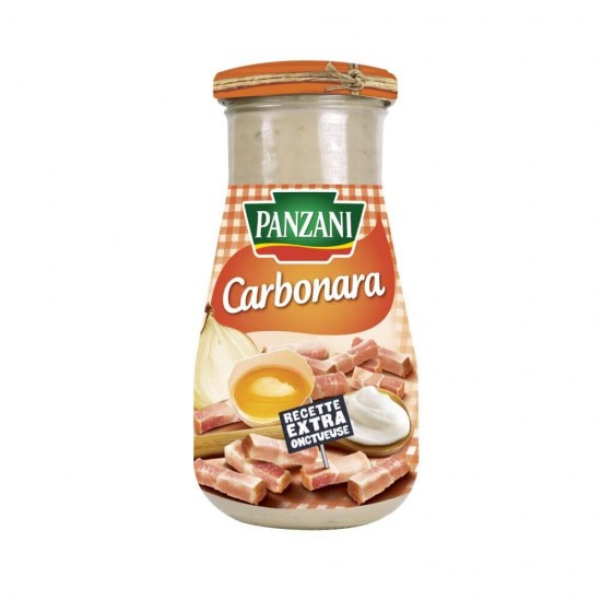 Sos Carbonara Panzani, 370 g, Sos cu Sunca pentru Paste, Sos Paste Carbonara, Sos cu Smantana pentru Paste, Sos Paste cu Smantana si Sunca, Sos cu Carne pentru Spaghete, Sos pentru Spaghete Carbonara, Sosuri Panzani, Sosuri pentru Paste