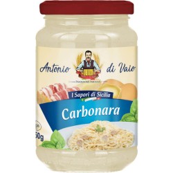 Sos pentru Paste Antonio Di Vaio Carbonara, 350g, Sos Paste, Sos Carbonara, Sos pentru Paste, Sos Paste Antonio Di Vaio, Sos Carbonara pentru Paste, Sos Paste cu Carne, Sos Paste Alb, Sos Pentru Paste Gata Preparat