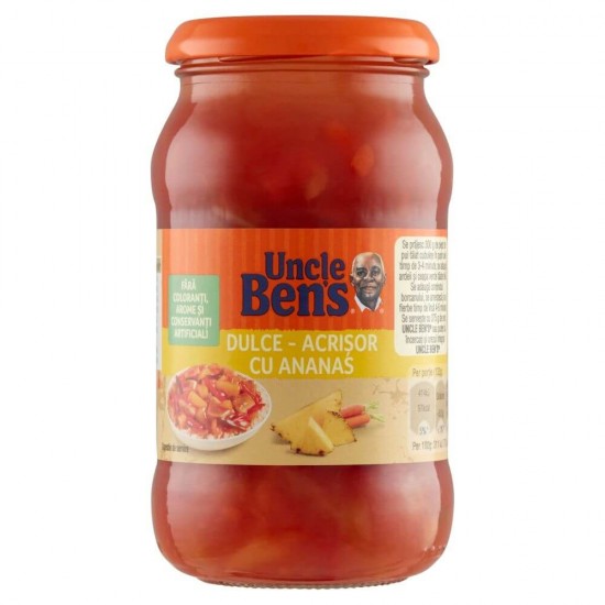 Sos Dulce Acrisor cu Ananas Uncle Ben's, 400g, Sos cu Ananas pentru Paste, Sos cu Anansa pentru Orez, Sos cu Ananas pentru Carne, Sos Dulce Acrisor pentru Paste, Sos Dulce Acrisor Pentru Orez, Sos Dulce Acrisor pentru Carne, Sos Paste, Sos Orez