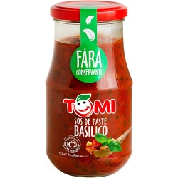 Sos de Paste Basilico, Tomi, 400 g, 6 Buc/Bax, Sos de Paste Tomi, Sos de Paste 400 g, Sos Basilico pentru Paste, Tomi Sos Rosu pentru Paste, Sosuri pentru Paste, Sos de Rosii pentru Paste, Sosuri Basilico pentru Paste, Sos de Paste cu Busuioc