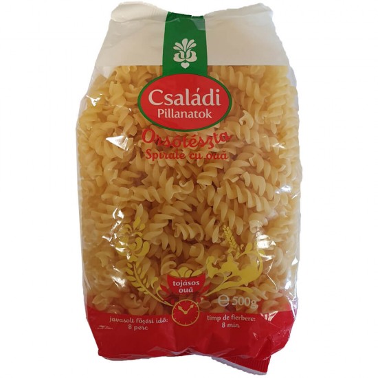 Paste Fainoase cu Oua Csaladi Spirale, 500g, Paste, Paste cu Ou, Paste Fainoase, Paste cu Ou Csaladi, Paste Spirale, Paste Dure, Bacanie, Paste Bune, Paste de Ou, Paste Csaladi, Pasta Csaladi, Pasta Spirale