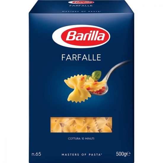 Farfalle Barilla, 500 g, Paste Fainoase, Paste Farfalle, Farfalle din Grau, Paste Clasice, Paste Tip Farfalle, Farfalle la Punga, Paste Barilla, Paste Fainoase, Farfalle Grau, Farfalle Paste, Paste Tip Fundita, Paste Fundita