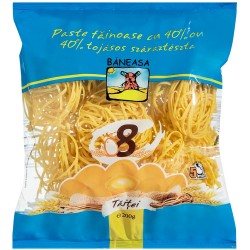 Taitei cu 8 Oua Baneasa, 200 g, Taitei Baneasa, Baneasa Taitei Cuiburi, Taitei cu Ou, Taitei Cuib cu Oua, Paste Baneasa, Paste Fainoase, Taitei la Punga, Fidea Taitei, Paste Tip Taitei, Taitei Clasici, Fidea Grau, Taitei Grau