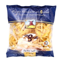 Taitei Lati cu 8 Oua Baneasa, 200 g, Taitei Baneasa, Baneasa Taitei Cuiburi, Taitei cu Ou, Taitei Lati cu Oua, Paste Baneasa, Paste Fainoase, Taitei Lati la Punga, Fidea Taitei, Paste Tip Taitei, Taitei Clasici, Fidea Grau, Taitei Grau