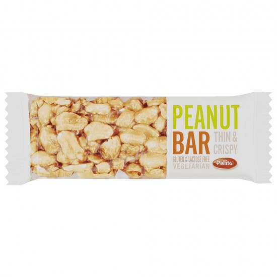 Baton cu Arahide si Miere Pellito, 2 Felii, 35 g, Batoane cu Arahide si Miere, Batoane Arahide, Batoane cu Alune, Baton Alune, Baton cu Alune, Baton Vegetarian, Batoane Vegetariene, Batoane Fara Gluten
