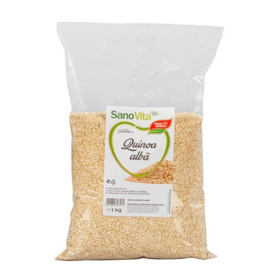 Quinoa Alba Sano Vita 1Kg, Quinoa Sano Vita, Quinoa Sanovita Alba, Quinoa Integrala, Quinoa Naturala, Quinoa Organica, Quinoa Preparate, Quinoa fara Gluten