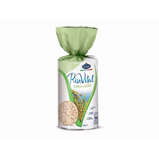 Tartine din Orez cu Soia si Porumb Riso Vital, 100g, Tartine din Orez, Tartine cu Orez, Tartine din Orez cu Soia, Tartine din Orez cu Porumb, Tartine din Orez Riso Vital, Tartine cu Orez Riso Vital, Tartine din Orez Expandat