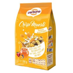 Cereale Musli cu Miere Cerbona, 200 g, Musli Cereale, Cereale Tip Musli, Cereale Muesli, Muesli Cereale, Cereale pentru Lapte, Musli pentru Lapte, Musli Mic Dejun, Mic Dejun Musli, Cereale Mic Dejun, Mic Dejun Cereale