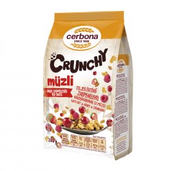 Cereale Musli Crunchy cu Fructe Rosii Cerbona, 200 g, Musli Cereale, Cereale Tip Musli, Cereale Muesli, Muesli Cereale, Cereale pentru Lapte, Musli pentru Lapte, Musli Mic Dejun, Mic Dejun Musli, Cereale Mic Dejun, Mic Dejun Cereale