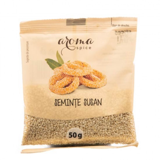 Seminte de Susan Aroma Spice, 12 Pachete x 50g, Seminte de Susan, Susan, Susan Aroma Spice, Seminte Susan, Susan Alb, Seminte de Susan Alb 