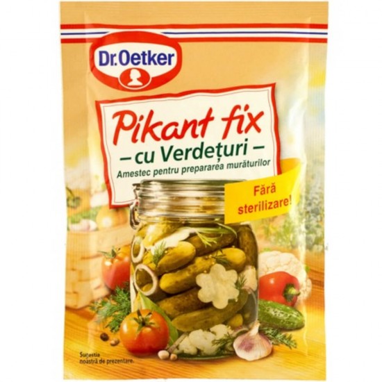 Pikant Fix cu Verdeturi DR. OETKER, Ideal pentru Muraturi, 100 g, Conservant, Conservant pentru Muraturi, Conservant cu Verdeturi, Pikant Fix pentru Muraturi, Conservant de Muraturi, Conservant de Muraturi cu Verdeturi, Pikant Fix Dr. Oetker