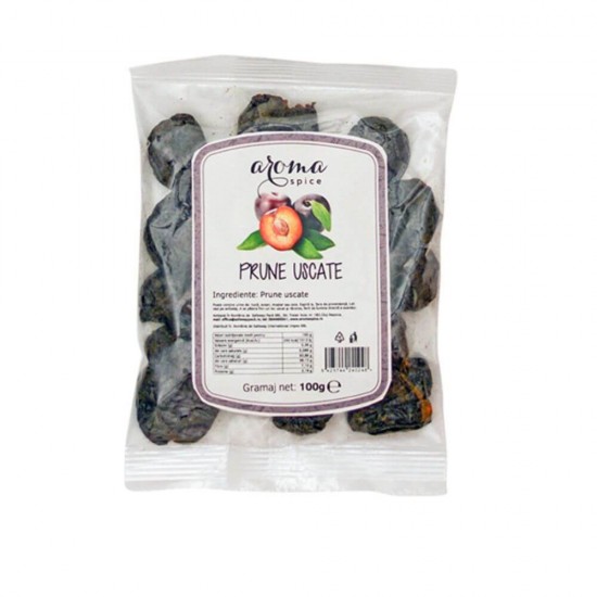 Prune Confiate Aroma Spice, 10 Pachete x 100 g, Prune Uscate, Prune Deshidratate, Fructe Uscate, Fructe Confiate, Fructe Deshidratate, Prune Intregi Confiate, Prune Intregi Deshidratate, Prune Intregi Uscate, Prune pentru Prajituri