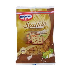 Stafide Aurii fara Samburi Dr. Oetker, 50 g, Stafide fara Samburi, Stafide Dr. Oetker, Stafide din Struguri fara Samburi, Fructe Uscate Dr. Oetker