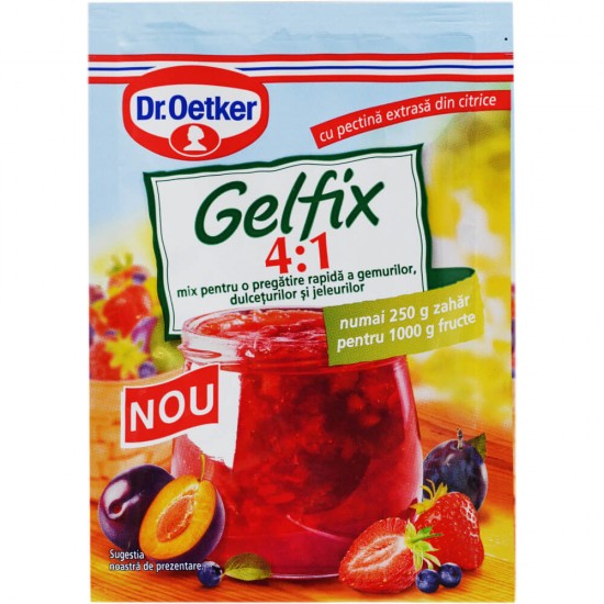 Gelfix Clasic 4:1 Dr.Oetker, 20g, Gelfix pentru Dulceata, Gelfix pentru Jeleuri, Gelfix Dr.Oetker, Gelfix Dulceturi, Gelfix Fructe, Gelfix Extra, Gelfix Gem, Gelfix pentru Gem, Gelfix Gelatina, Gelfix cu Zahar, Gelfix cu Indulcitor, Gelfix Instant