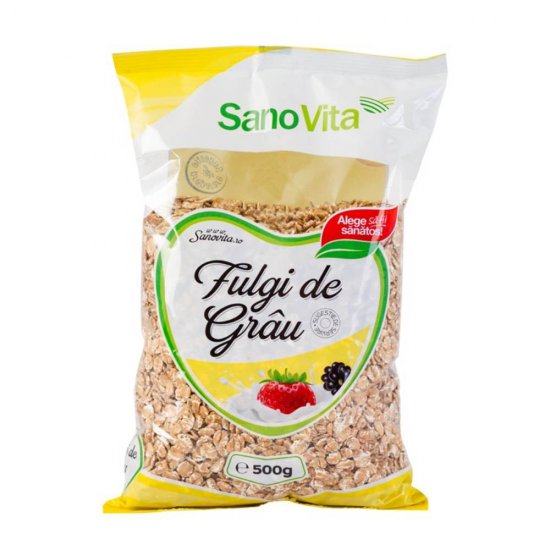 Fulgi de Grau Sano Vita, 500 g, Cereale Fulgi, Fulgi Cereale, Cereale Crocante, Fulgi Crocanti, Fulgi Micul Dejun, Cereale Micul Dejun, Fulgi Grau Naturali, Fulgi din Grau, Cereale Grau, Cereale din Grau, Fulgi din Cereale, Cereale Tip Fulgi