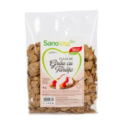 Fulgi de Grau cu Tarate Sano Vita, 150 g, Cereale Fulgi, Fulgi Cereale, Cereale Crocante, Fulgi Crocanti, Fulgi Micul Dejun, Cereale Micul Dejun, Fulgi Grau Naturali, Fulgi din Grau, Cereale Grau, Cereale din Grau, Fulgi din Cereale, Cereale Tip Fulgi