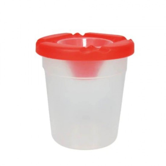 Set 12 Pahare Pictura Colour Kids, Capace Multicolore si Corp Transparent, Pahar Pictura, Vas de Pictura, Pahar de Pictura Transparent, Pahar cu Suport pentru Pensule, Set Pahare de Pictura, Set Vase Pictura, Accesorii Pictura, Rechizite Scolare