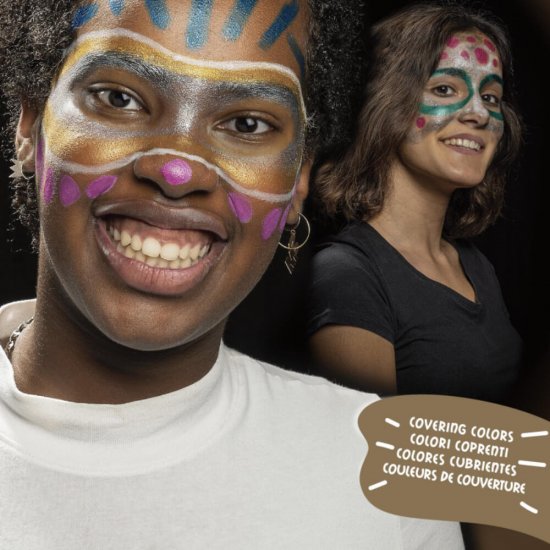 Set 6 Culori Metalizate Carioca, Machiaje Artistice, Testate Dermatologic, Culori pentru Machiaj, Carioci Pictura pe Fata, Culori Pictura Fata Non Toxice, Markere Pictura pe Fata, Culori pentru Machiaje Artisitice, Vopsele Pictura pe Fata
