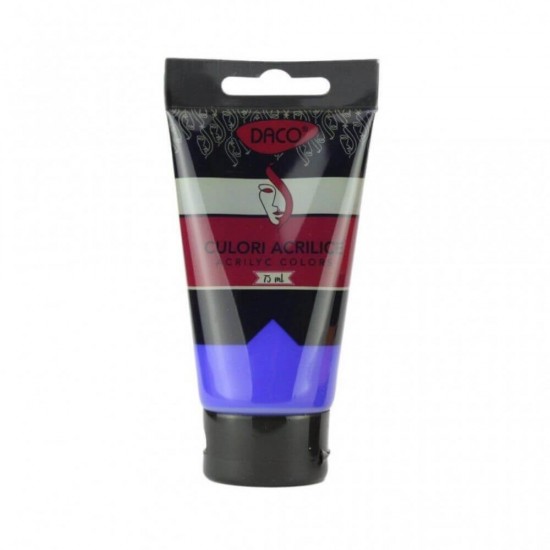 Vopsea Acril Albastru Ultramarin DACO, 75 ml, Tempera Acrilica, Culori Acrilice, Vopsea Acrilica, Tempera Acril, Vopsele Acrilice, Vopsea Albastru Marin, Acril, Acril Albastru, Culori Acril