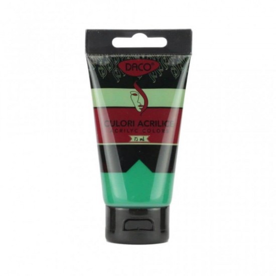 Vopsea Acril Verde Viridian DACO, 75 ml, Tempera Acrilica, Culori Acrilice, Vopsea Acrilica, Tempera Acril, Vopsele Acrilice, Vopsea Culoare Verde Viridian, Acril, Acril Verde Viridian, Culori Acril