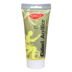Vopsea Acril DACO Galben Citron, 200 ml, Tempera Acrilica, Culori Acrilice, Vopsea Acrilica, Vopsele Acrilice, Tempera Acril, Vopsea Galben Acril, Acrilica Galben Citron, Acril Culoare Galben, Culori pentru Pictat, Culori Pictura, Culori pentru Desen