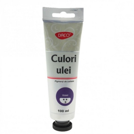 Vopsea Ulei Violet DACO, 100 ml, Culoare Ulei, Vopsele Ulei, Acuarele, Culori Ulei, Vopsea Ulei, Culori pentru Pictura, Culori Ulei Violet, Vopsele Ulei Violet, Culori de Ulei