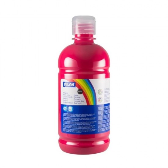 Vopsea Tempera MILAN, 500 ml, Roz Magenta, Tempera Lichida, Tempera 500 ml, Culori Tempera 500 ml, Vopsea Tempera 500 ml, Vopsele Tempera, Acuarele Tempera, Culori Tempera, Vopsea Pictura, Tempera Acuarele, Culoare Tempera, Culori pentru Pictura