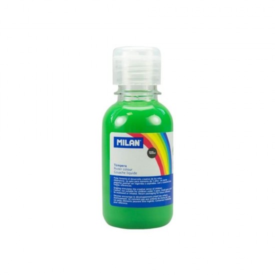 Vopsea Tempera MILAN, 125 ml, Verde Deschis, Tempera Lichida, Tempera 125 ml, Culori Tempera 125 ml, Vopsea Tempera, Vopsele Tempera, Acuarele Tempera, Culori Tempera, Vopsea Pictura, Tempera Acuarele, Culoare Tempera, Culori pentru Pictura