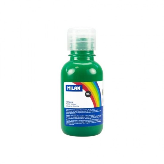 Vopsea Tempera MILAN, 125 ml, Verde Inchis, Tempera Lichida, Tempera 125 ml, Culori Tempera 125 ml, Vopsea Tempera, Vopsele Tempera, Acuarele Tempera, Culori Tempera, Vopsea Pictura, Tempera Acuarele, Culoare Tempera, Culori pentru Pictura