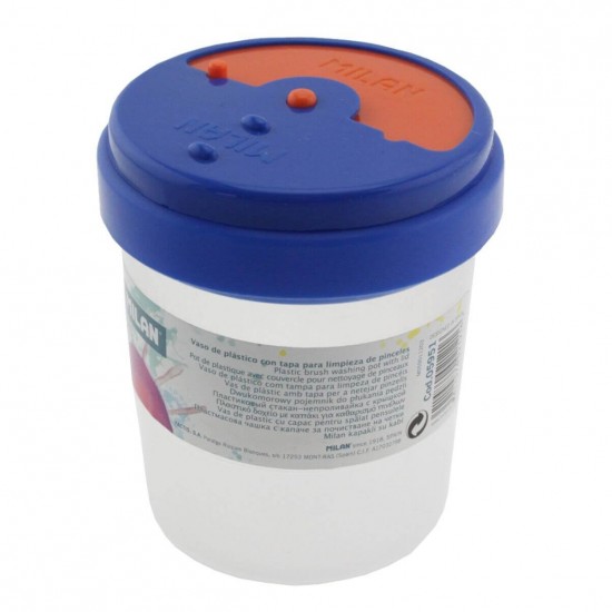 Pahar pentru Spalat Pensule MILAN, 4 Buc/Set, 11x8.8 cm, Plastic, Multicolor, Pahar pentru Pensule, Pahar pentru Clatire Pensule, Pahare din Plastic pentru Pensule, Pahare Pictura, Pahar Plastic pentru Pensule