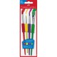 Set 4 Pensule cu Par Sintetic Faber-Castell Soft Touch, Grip Moale, Marimi si Culori Diferite, Pensule Pictura, Set Pensule Pictura, Penson Pictura, Set Pensoane, Pensoane de Pictat, Pensula Pictura, Pensule pentru Pictura, Pensoane pentru Pictat