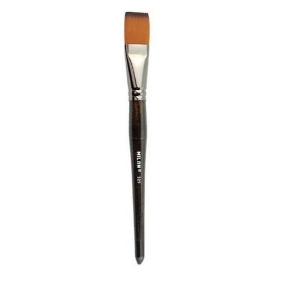 Pensula MILAN Seria 321, Numarul 22, Varf Lat, Par Sintetic, Pensule MILAN, Pensule pentru Pictura, Rechizite, Pensule Desen, Pensule cu Varf Lat, Pensule Desen cu Par Sintetic, Pensule Late, Materiale Pictura