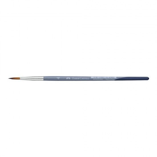 Pensula Par Sintetic Faber-Castell Creative Studio, Numarul 6, Varf Rotund, Pensule Faber-Castell, Pensule pentru Pictura, Rechizite, Pensule Desen, Pensule cu Varf Rotund, Pensule Desen cu Par Sintetic, Pensule Sintetice Rotunde, Materiale Pictura