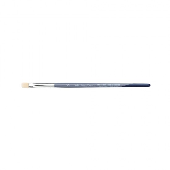 Pensula Par Sintetic Faber-Castell Creative Studio, Numarul 6, Varf Tesit, Pensule Faber-Castell, Pensule pentru Pictura, Rechizite, Pensule Desen, Pensule cu Varf Tesit, Pensule Desen cu Par Sintetic, Pensule Sintetice Tesite, Materiale Pictura