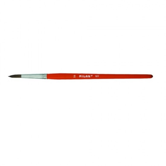 Pensula MILAN Seria 101, Varf Rotund cu Par de Ponei, Numarul 16, Pensula Pictura, Pensule Pictura, Pensule Milan, Pensule Pictura Milan, Pensule Par Natural, Pensula Milan 101, Pictura, Pensule Pictura Acrilica