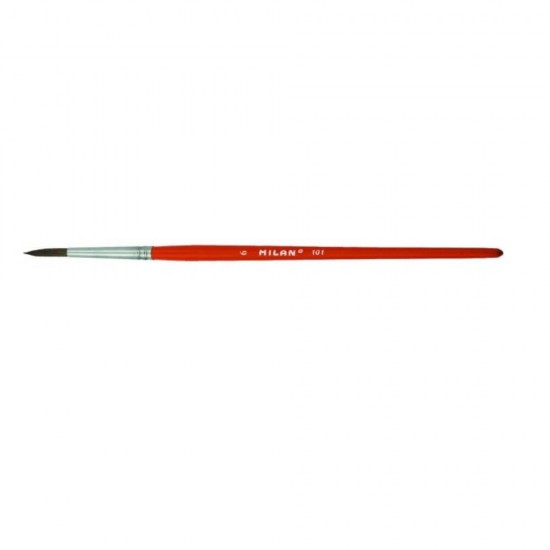 Pensula MILAN Seria 101, Varf Rotund cu Par de Ponei, Numarul 6, Pensula Pictura, Pensule Pictura, Pensule Milan, Pensule Pictura Milan, Pensule Par Natural, Pensula Milan 101, Pictura, Pensule Pictura Acrilica
