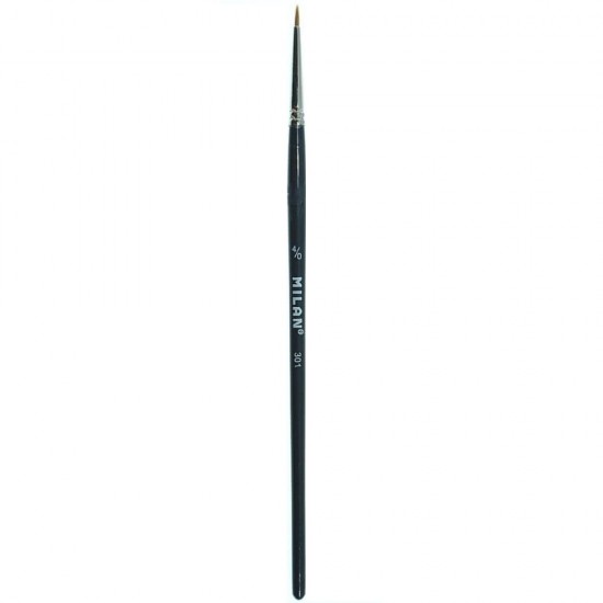 Pensula MILAN Seria 301, Numarul 4/0, Varf Rotund, Par Sintetic, Pensule MILAN, Pensule pentru Pictura, Rechizite, Pensule Desen, Pensule cu Varf Rotund, Pensule Desen cu Par Sintetic, Pensule Rotunde, Materiale Pictura