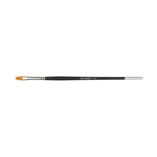 Pensula Milan Seria 641, Numarul 14, Varf Limba de Pisica, Par Sintetic, Pensule Milan, Pensule Pictura, Penson Pictura, Pensoane Pictura, Pensule pentru Pictura, Pensula Subtire, Pensule Desen, Pensule cu Varf Limba de Pisica