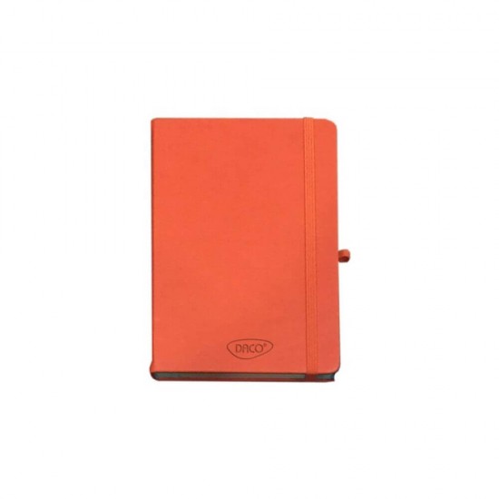 Agenda Dictando Nedatata DACO, 160 File, 13x20.5 cm, Elastic, 70 g/m², Portocalie, Agenda Nedatata cu Elastic, Agende Dictando cu 160 de Foi, Agenda cu Elastic, Agenda Dictando de Birou, Agende de Birou cu 160 File, Agenda de Birou cu Elastic