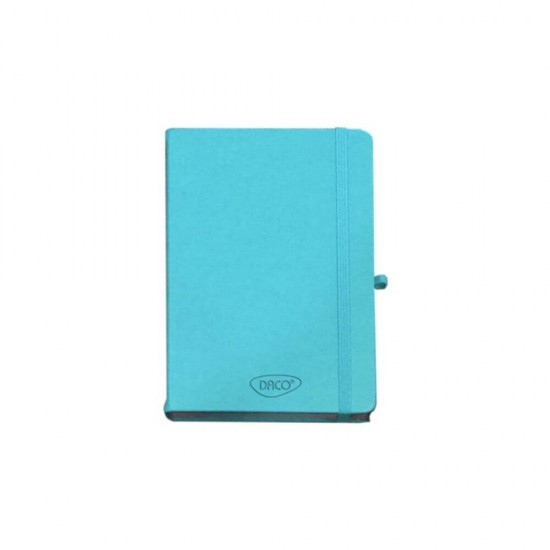 Agenda Dictando Nedatata DACO, 160 File, 13x20.5 cm, Elastic, 70 g/m², Turcoaz, Agenda Nedatata cu Elastic, Agende cu 160 de Foi, Agenda cu Elastic, Agenda Dictando de Birou cu Elastic, Agende Dictando de Birou cu 160 File, Agenda de Birou cu Elastic