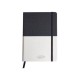 Agenda Dictando Nedatata DACO, 160 File, 14.2x21 cm, Format A5, 70 g/m², Imitatie de Piele/Textil, Alb/Negru, Agenda Nedatata, Agende Birou cu 160 de Foi, Agenda Office cu 160 File, Agende Office de Birou cu 160 File, Agenda Simpla de Birou