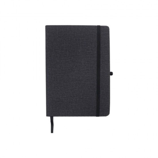 Agenda Dictando Nedatata DACO, 160 File, 14.2x21 cm, Format A5, 70 g/m², cu Elastic, Imitatie de Piele/Textil, Gri, Agenda Nedatata, Agende Birou cu 160 de Foi, Agenda cu 160 File de Fete, Agende Office de Birou cu 160 File, Agenda Simpla de Birou