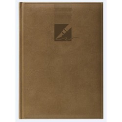 Agenda Dictando Nedatata Herlitz, 224 File, 14.8x20.9 cm, Format A5, 60 g/m², Maro, Agenda Nedatata Herlitz, Agende cu 224 de Foi, Agenda A5 Herlitz, Agende de Birou cu 224 File, Agenda de Birou Herlitz