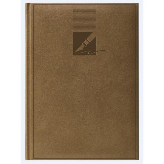 Agenda Dictando Nedatata Herlitz, 224 File, 14.8x20.9 cm, Format A5, 60 g/m², Maro, Agenda Nedatata Herlitz, Agende cu 224 de Foi, Agenda A5 Herlitz, Agende de Birou cu 224 File, Agenda de Birou Herlitz