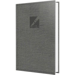 Agenda Dictando Nedatata Herlitz, 352 File, 10.5x15.2 cm, Format A6, 60 g/m², Gri, Agenda Nedatata Herlitz, Agende cu 352 de Foi, Agenda A6 Herlitz, Agende de Birou cu 352 File, Agenda de Birou Herlitz
