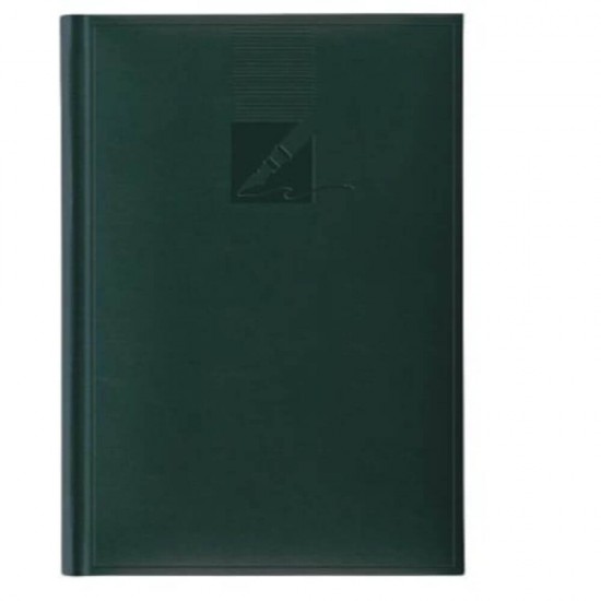 Agenda Dictando Nedatata Herlitz, 224 File, 14.8x20.9 cm, Format A5, 60 g/m², Verde, Agenda Nedatata Herlitz, Agende cu 224 de Foi, Agenda A5 Herlitz, Agende de Birou cu 224 File, Agenda de Birou Herlitz