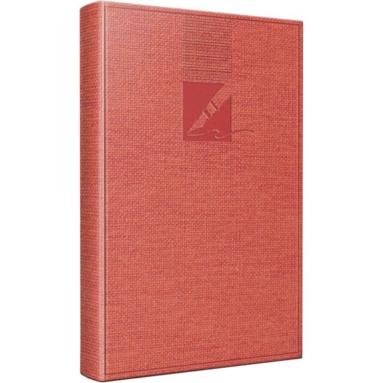 Agenda Dictando Nedatata Herlitz, 352 File, 10.5x15.2 cm, Format A6, 60 g/m², Rosu Coral, Agenda Nedatata Herlitz, Agende cu 352 de Foi, Agenda A6 Herlitz, Agende de Birou cu 352 File, Agenda de Birou Herlitz