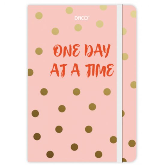 Agenda Dictando Nedatata Daco, 160 File, 130x205 mm, Format A6, 70 g/m², Roz, Agenda Nedatata, Agende Birou cu 160 de Foi, Agenda Office cu 160 File, Agende Office de Birou cu 160 File, Agenda Simpla de Birou