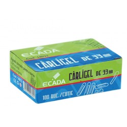 Set 10 Cutii Agrafe Zincate ECADA, 33 mm, 100 Buc/Cutie, Clipsuri Prindere pentru Hartii, Agrafe de Birou, ECADA Clipsuri Metalice, Clipsuri pentru Hartie, Clipsuri de Birou, Agrafe Metalice pentru Hartie, Agrafe de Birou, Set Clipsuri de Birou